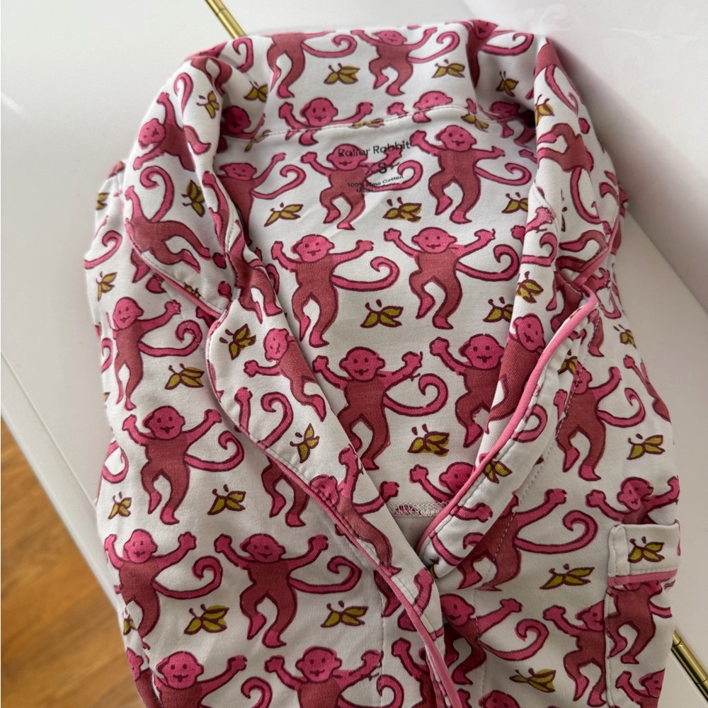 Roller Rabbit Pink Monkey Pajamas